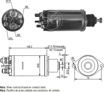 Relé de Partida ZM 811 ZM 811