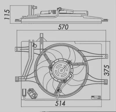 Eletroventilador MAGNETI MARELLI 82796MM