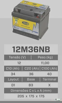 Estacionária MAGNETI MARELLI 12M36NB
