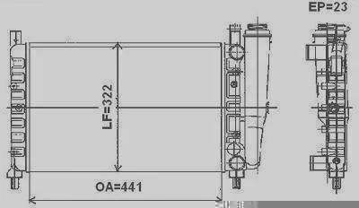 Radiador de Resfriamento VALEO 732965R