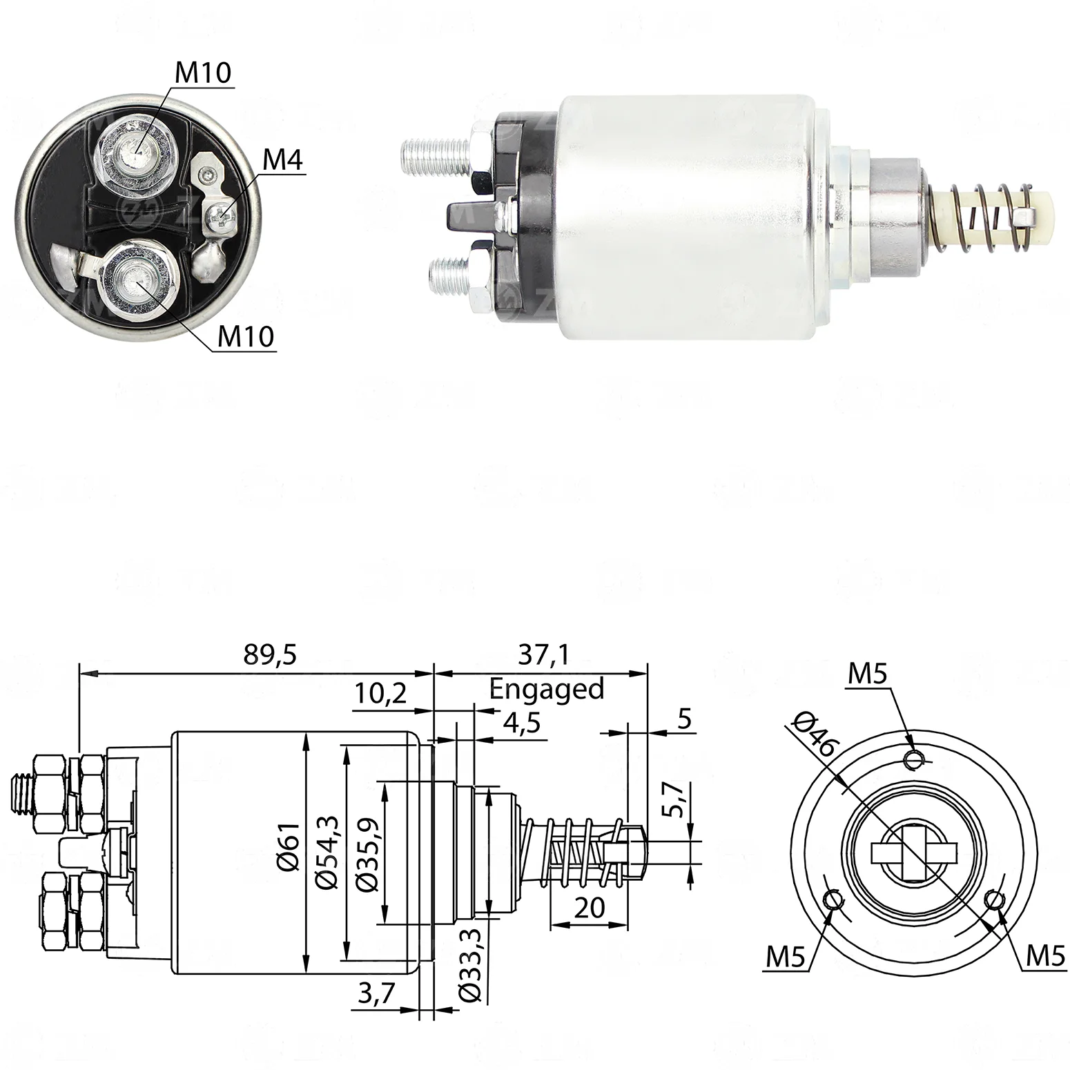 Relé de Partida ZM 647 ZM 647
