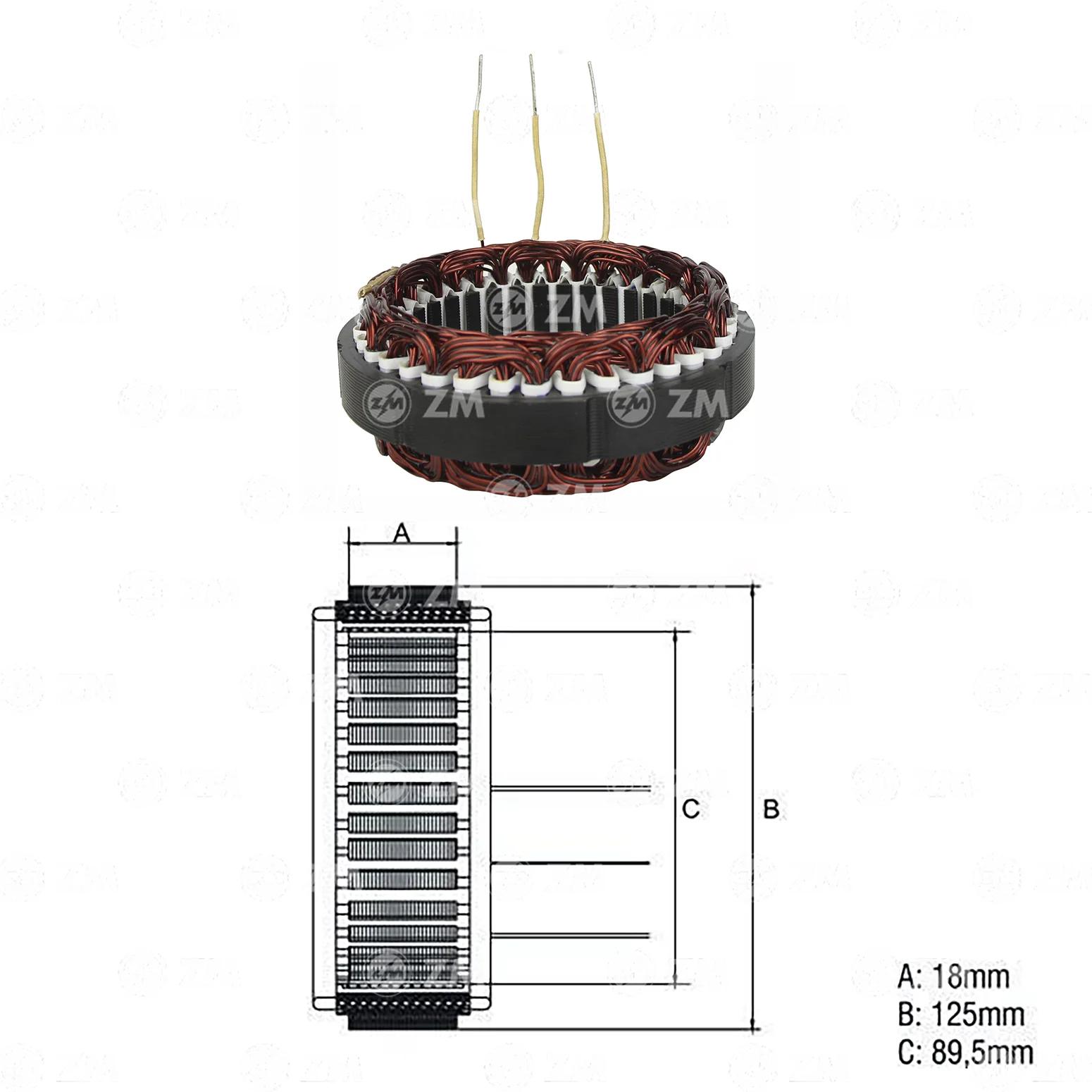 Estator ZM 94.530.02 ZM 9453002