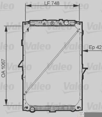 Radiador de Resfriamento VALEO 733544
