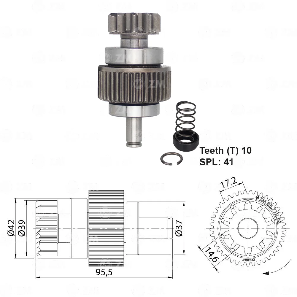 Impulsor de Partida ZM 85.710.03 ZM 8571003