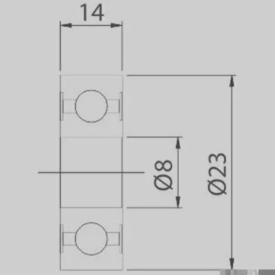 Rolamento de Esferas GAUSS GRB823D