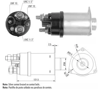 Relé de Partida ZM 458 ZM 458