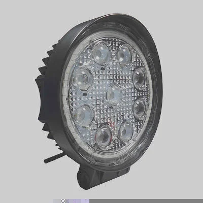 Farol Trabalho Redondo LED Branca Anel Âmbar 27W DNI DNI4181