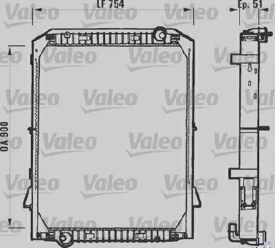 Radiador de Resfriamento VALEO 730259