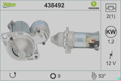 Motor de Partida VALEO 438492