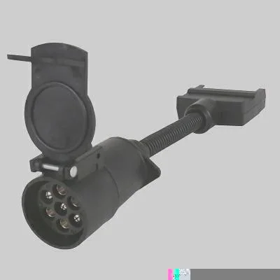 Adaptador Tomada Engate Ranger Retangular p/ Redonda 7 Pinos Fêmea