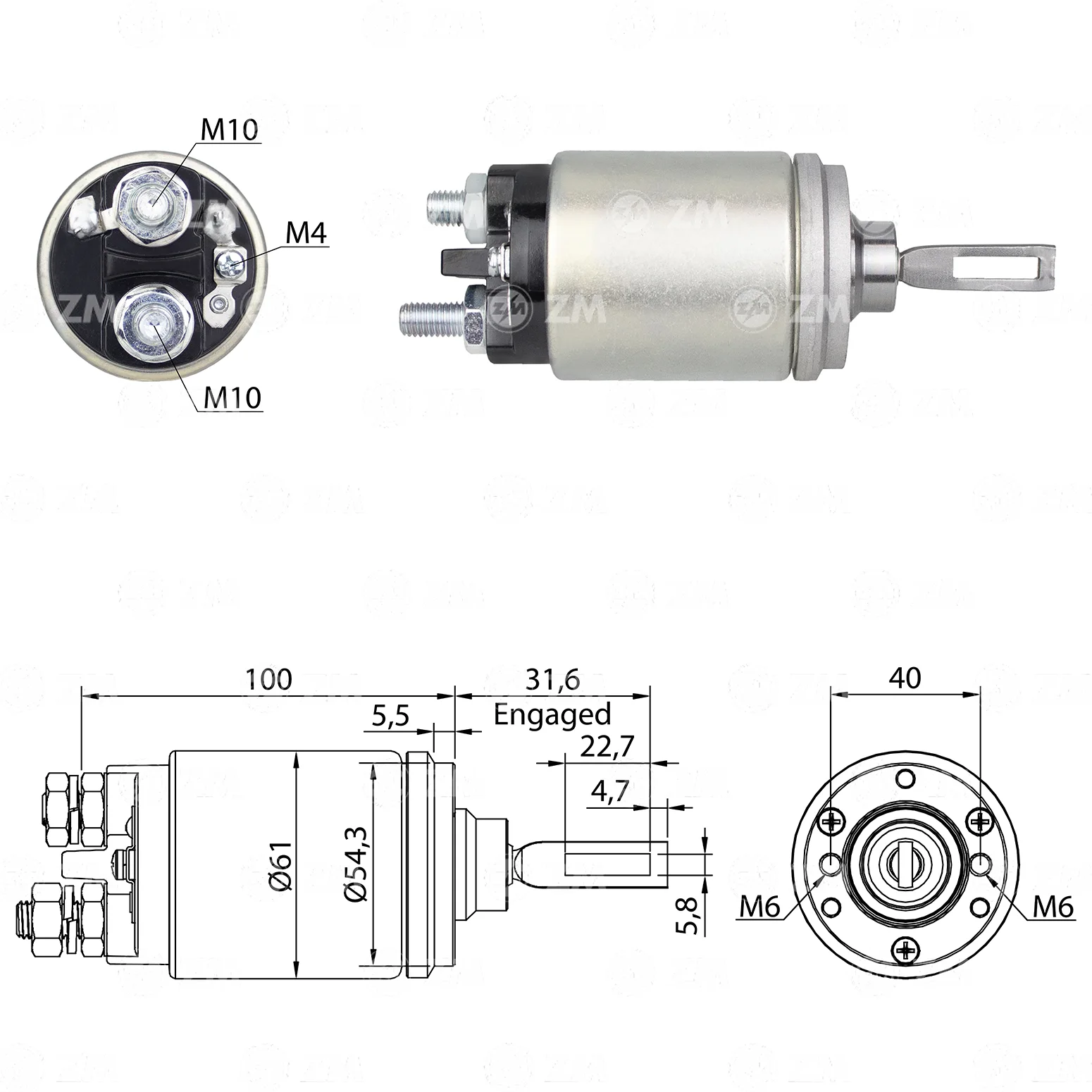 Relé de Partida ZM 541 ZM 541