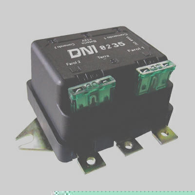 Relé Duplo Faróis até 500W Univ. Super Reforçado 24V 6 Term. DNI DNI8235