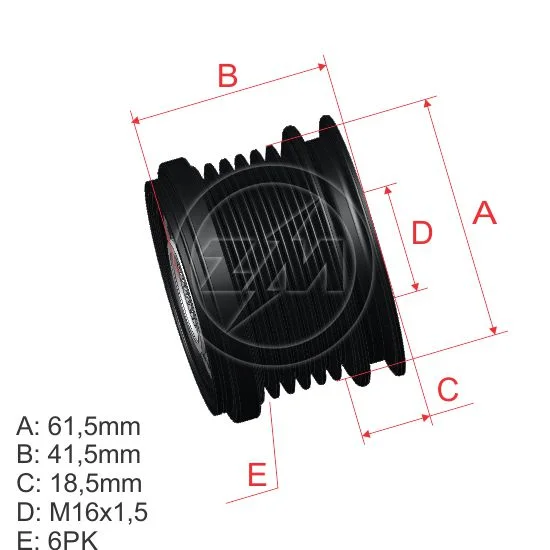 Polia OAP ZM 96.000.79 ZM 9600079