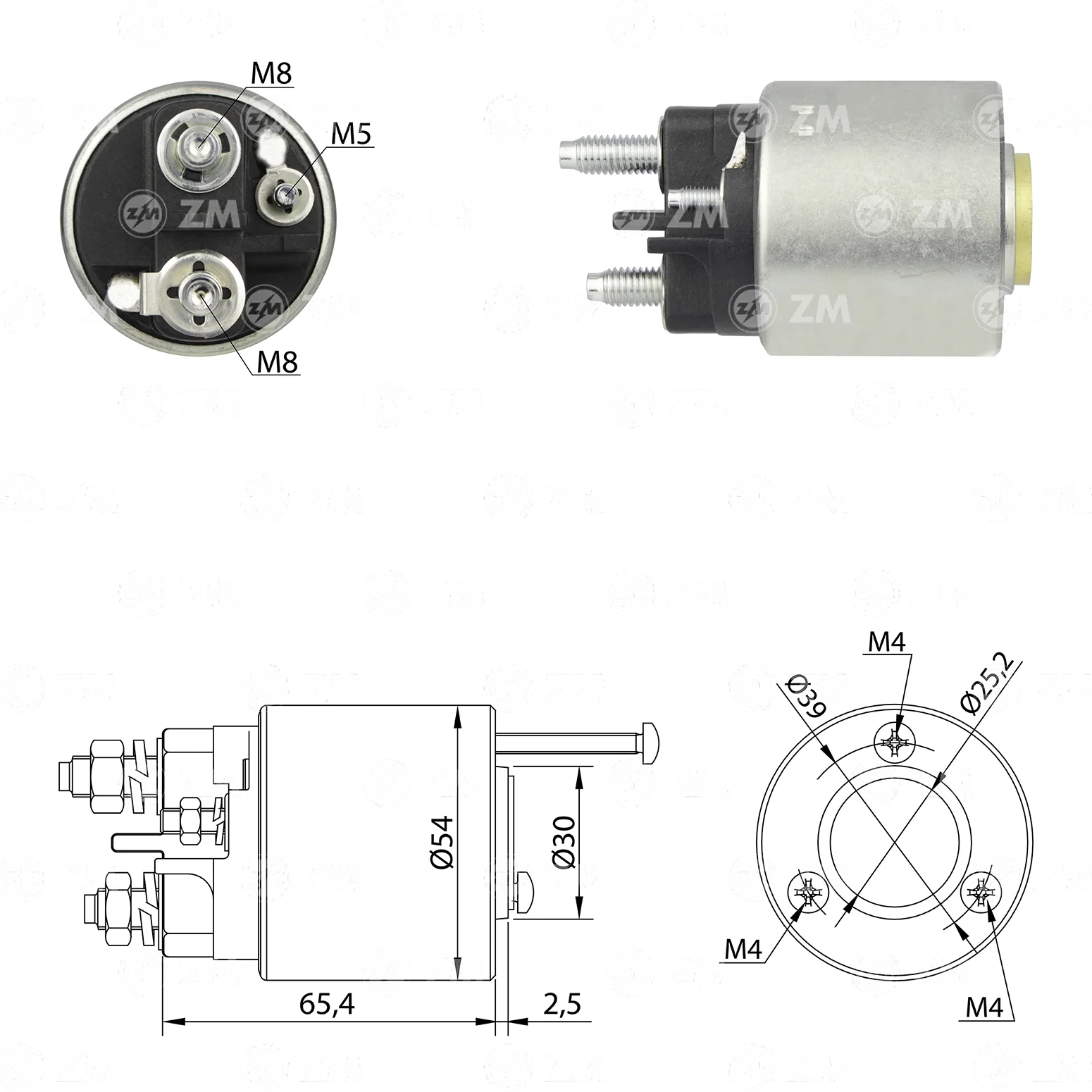 Relé de Partida ZM 496 ZM 496