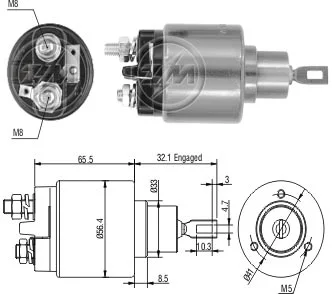 Relé de Partida ZM 873 ZM 873