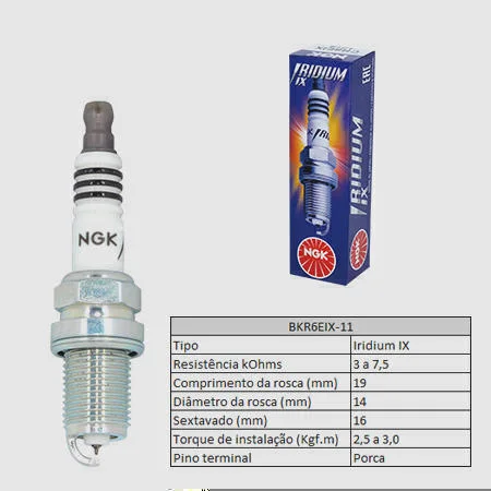 Vela de Ignição NGK BKR6EIX-11
