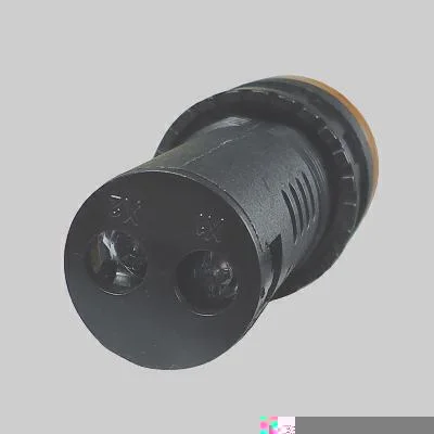 Alarme Sonoro Buzzer Sinaleiro LED Amarelo Âmbar 22mm 110VAC