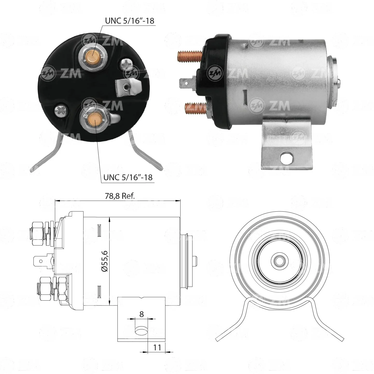 Relé de Partida ZM 518 ZM 518