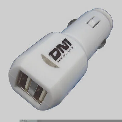 Carregador Conversor Auto 2 Portas USB 12-24VDC Saída 5VDC DNI DNI0585