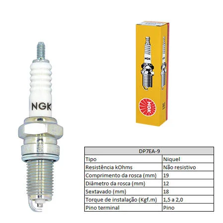Vela de Ignição NGK DP7EA-9