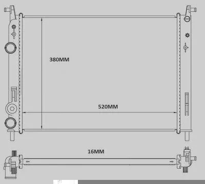 Radiador MAGNETI MARELLI RMM1073RFT