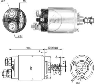 Relé de Partida ZM 740 ZM 740