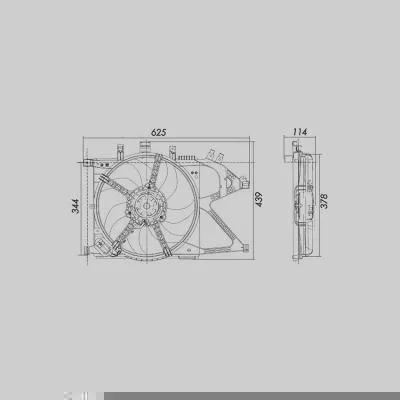Eletroventilador MAGNETI MARELLI A5805MM