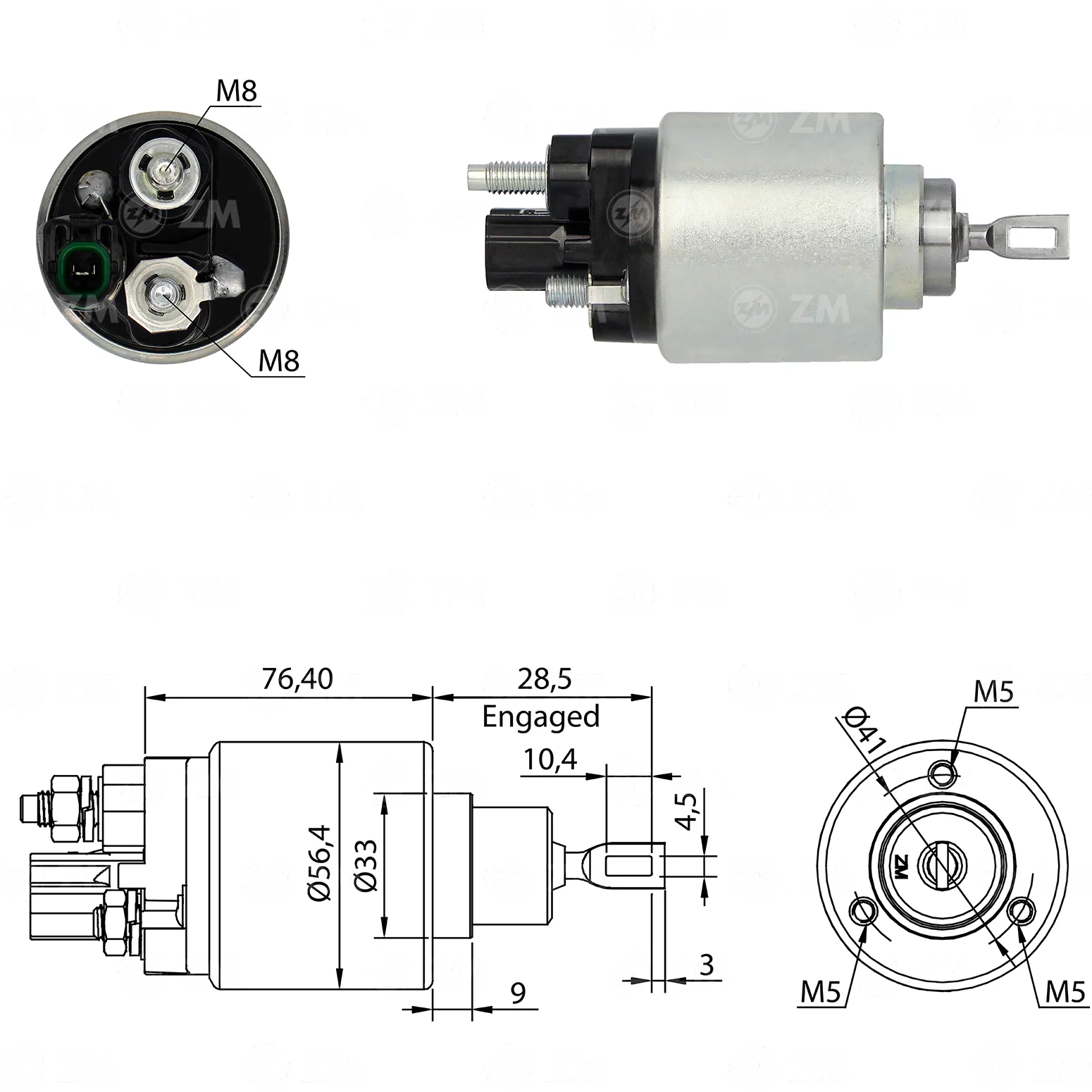 Relé de Partida ZM 1-978 ZM 1978