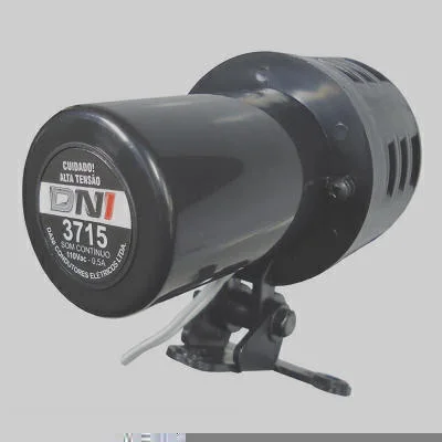 Sirene Mecânica Som Rotativo Contínuo 110dB 127V Preta