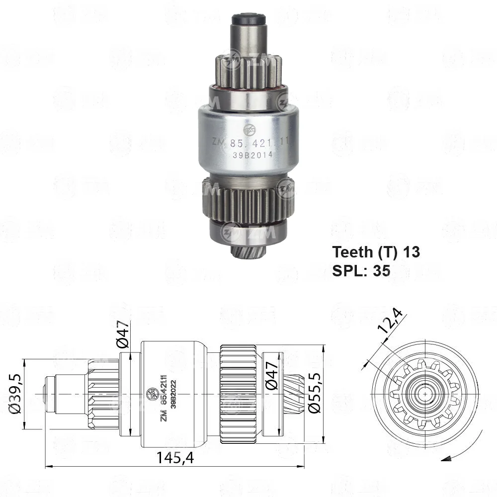 Impulsor de Partida ZM 85.421.11 ZM 8542111