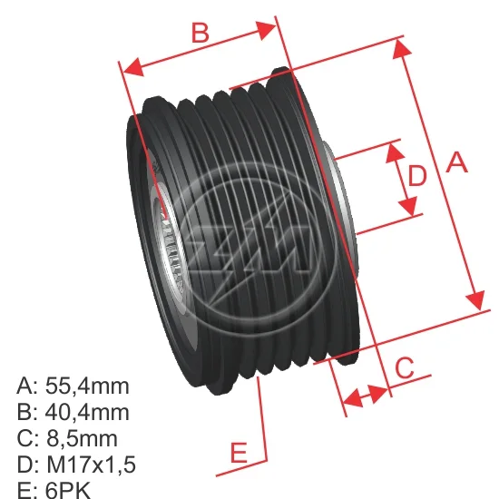 Polia OAP ZM 96.010.37 ZM 9601037