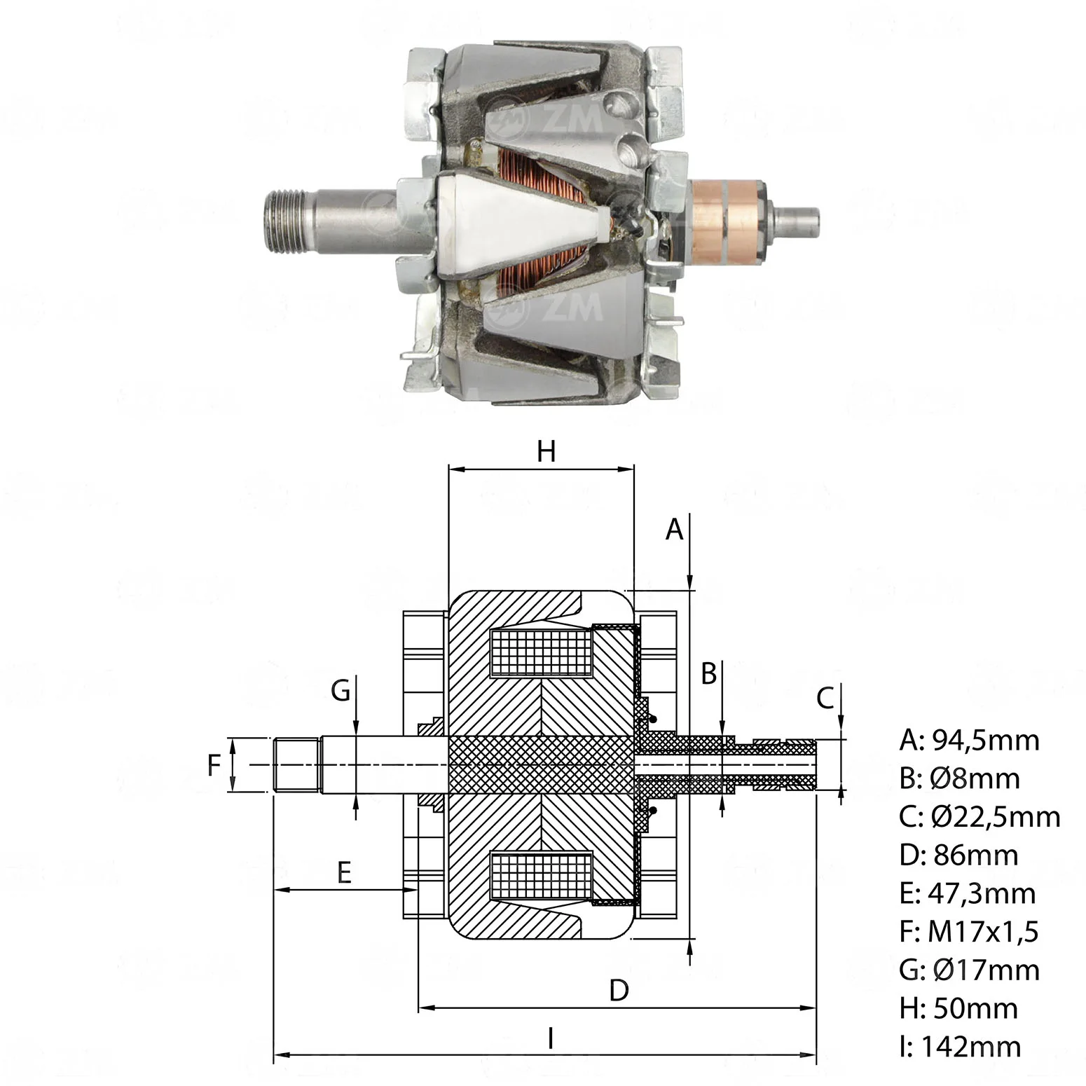 Rotor ZM 93.201.03 ZM 9320103