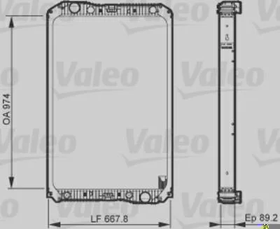 Radiador de Resfriamento VALEO 733545