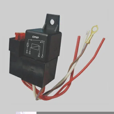 Relé Reversor c/ Soquete e Chicote Fusível 40A 24V 4T DNI DNI0210