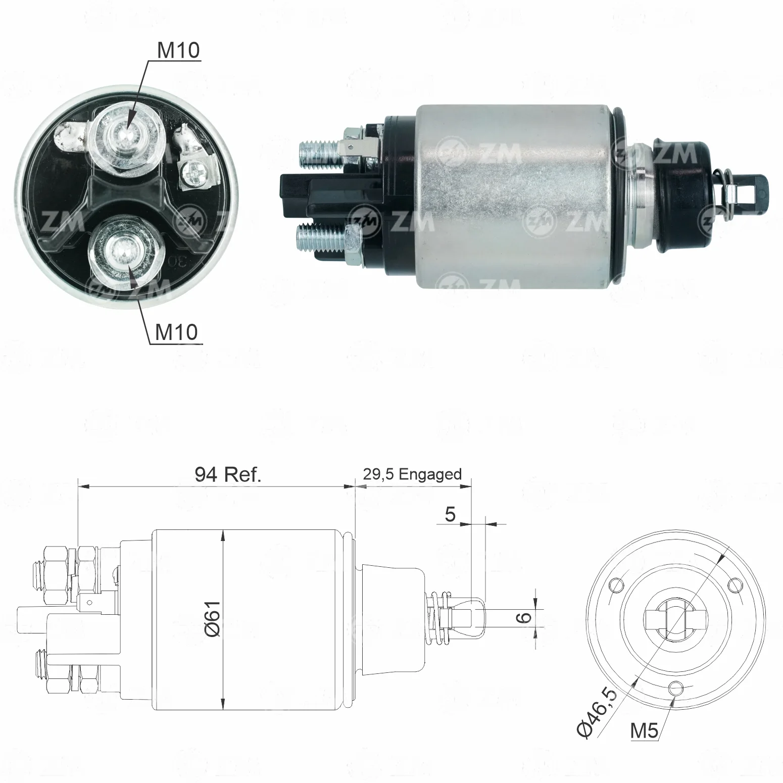 Relé de Partida ZM 3-826 ZM 3826