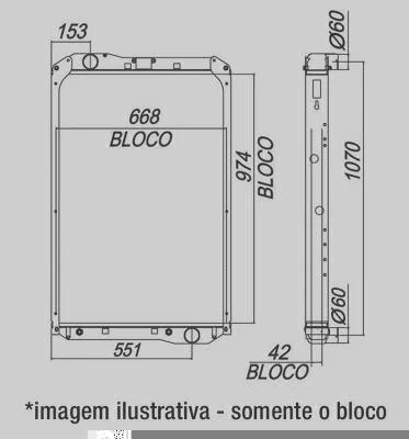 Bloco Para Radiador MAGNETI MARELLI E1017MM
