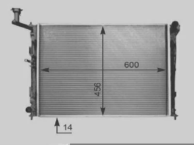 Radiador MAGNETI MARELLI 8MK376754521