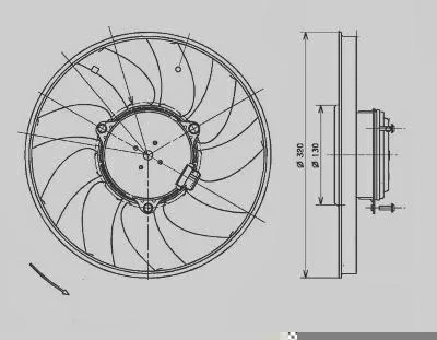 Eletroventilador VALEO 696083