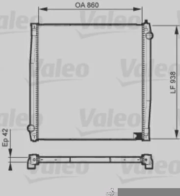 Radiador de Resfriamento VALEO 733527