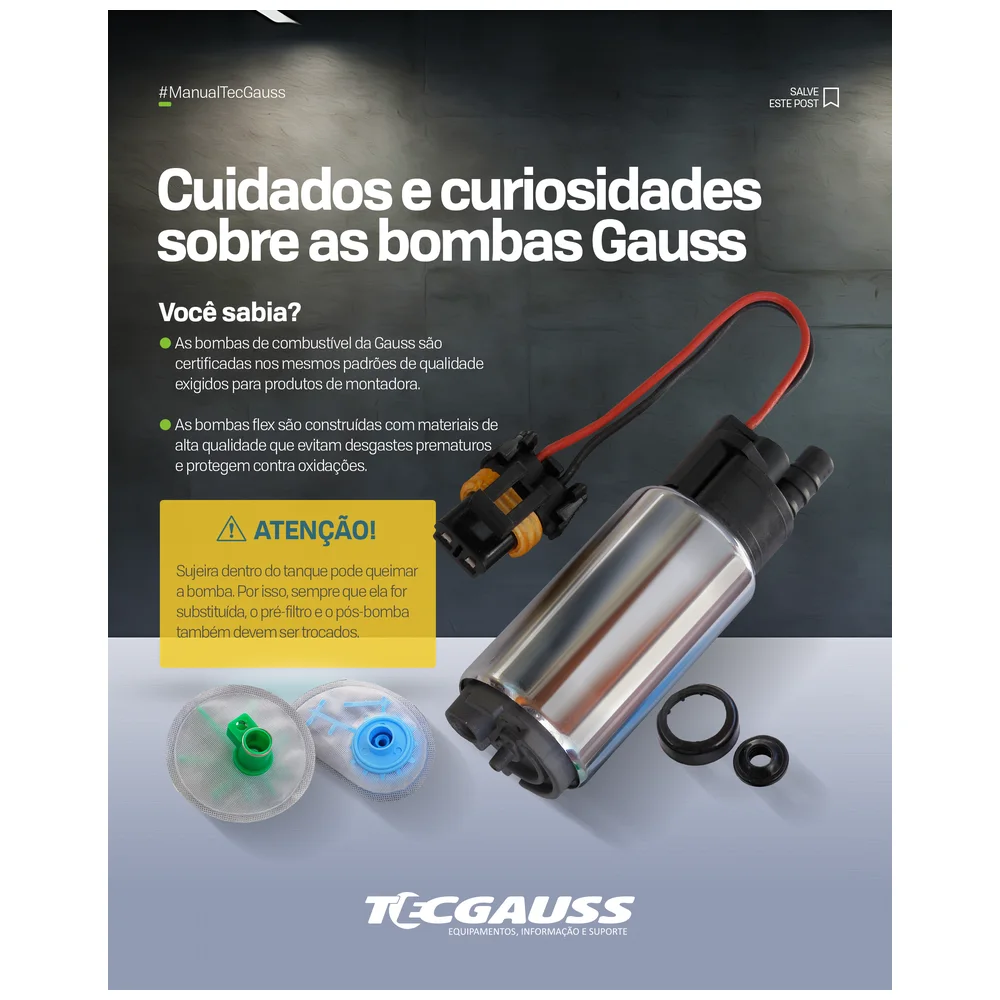 BOMBA DE COMBUSTÍVEL 12V GASOLINA
