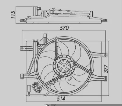 Eletroventilador MAGNETI MARELLI 94911MM