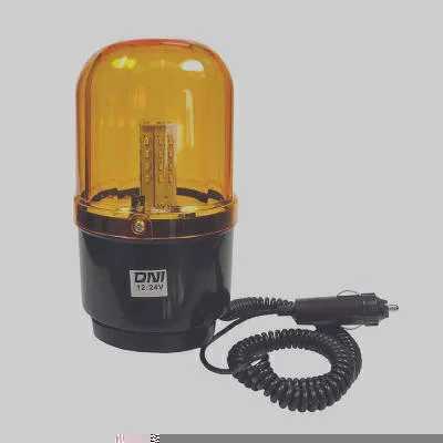 Sinalizador Giroled c/ Imã e Plug Acendedor Âmbar Bivolt DNI DNI4109