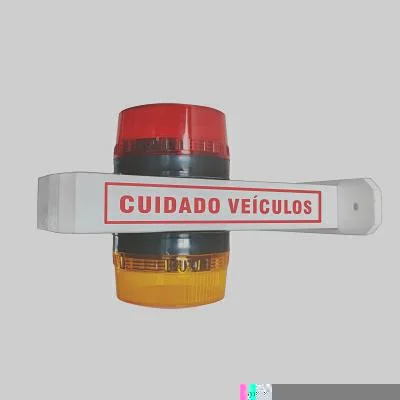 Sinalizador Garagem Branco c/ LEDs e Bip Sonoro Bivolt DNI DNI6971N