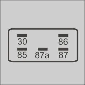 Relé Aux. Reversor c/ Resistor 5 Term. Agulha GM / Kia / Hyundai 12V
