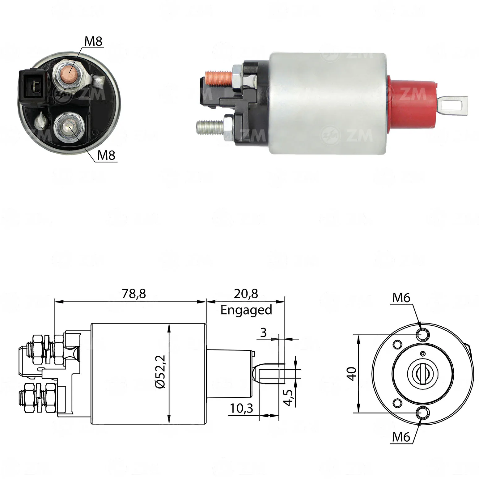 Relé de Partida ZM 482 ZM 482