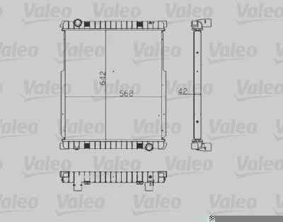 Radiador de Resfriamento VALEO 733481