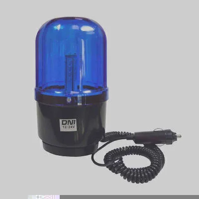 Sinalizador Giroled c/ Imã e Plug Acendedor Azul Bivolt DNI DNI4112