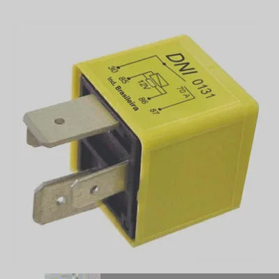Relé Auxiliar c/ Resistor 12V 4 Terminais (2 Largos) DNI DNI0131