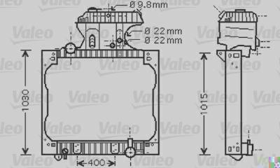Radiador de Resfriamento VALEO 733429