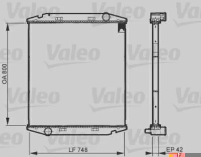 Radiador de Resfriamento VALEO 733510